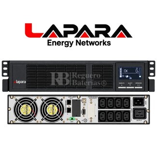 SAI Online 3000VA 3000W Rack | LAPARA LA-ON-3K-RACK-V.10